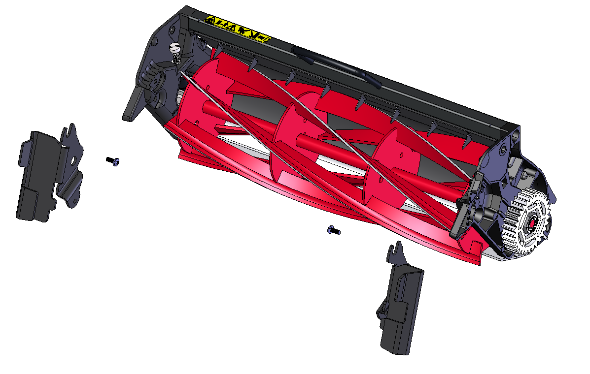 Cylindre de coupe de rechange Allett RCC356 14'' à 6 lames pour la scie circulaire Allett Cambridge 35