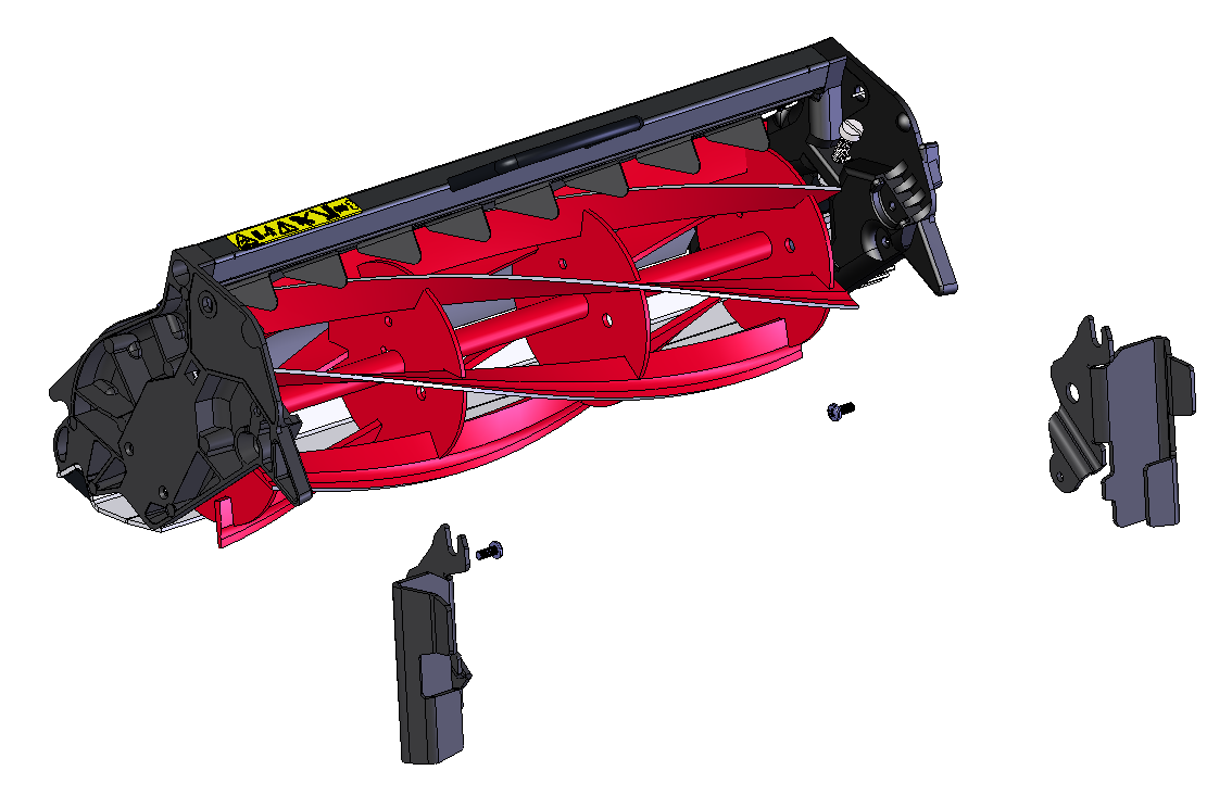 Cylindre de coupe de rechange Allett RCC356 14'' à 6 lames pour la scie circulaire Allett Cambridge 35