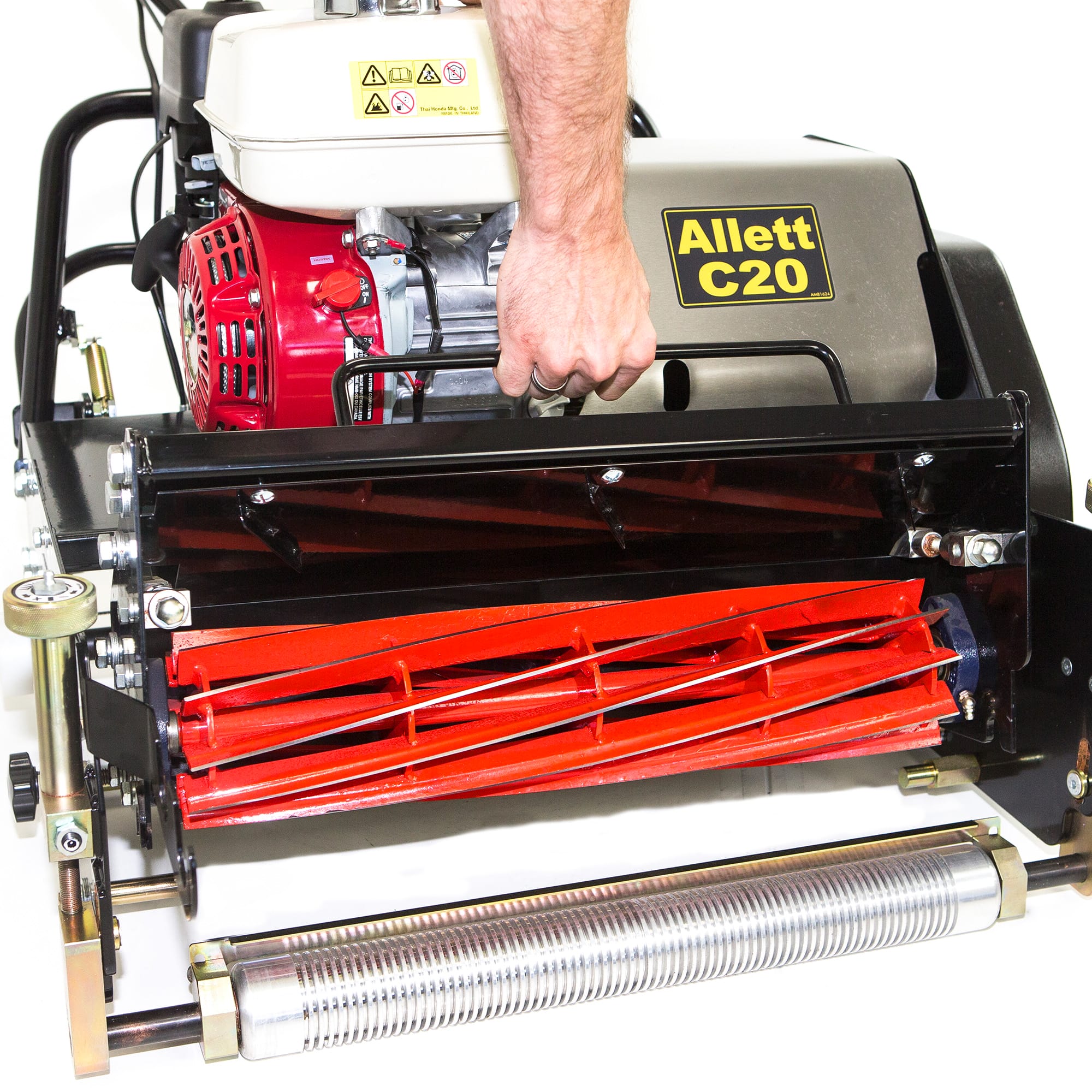 Tondeuse à cylindre Allett C20 (groupe motopropulseur avec bac de ramassage)