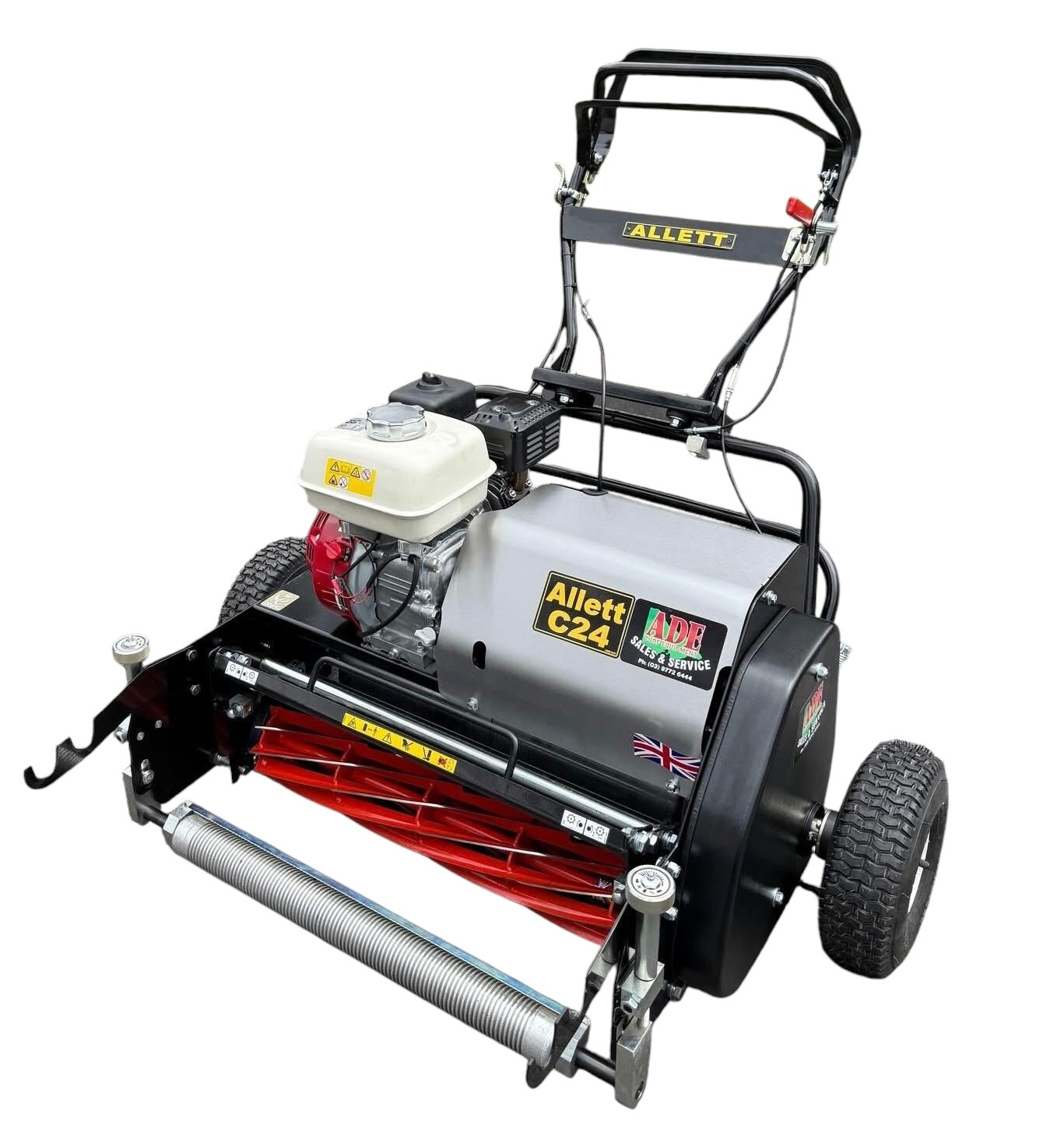 Tondeuse à cylindre Allett C24 (Moteur avec bac de ramassage)