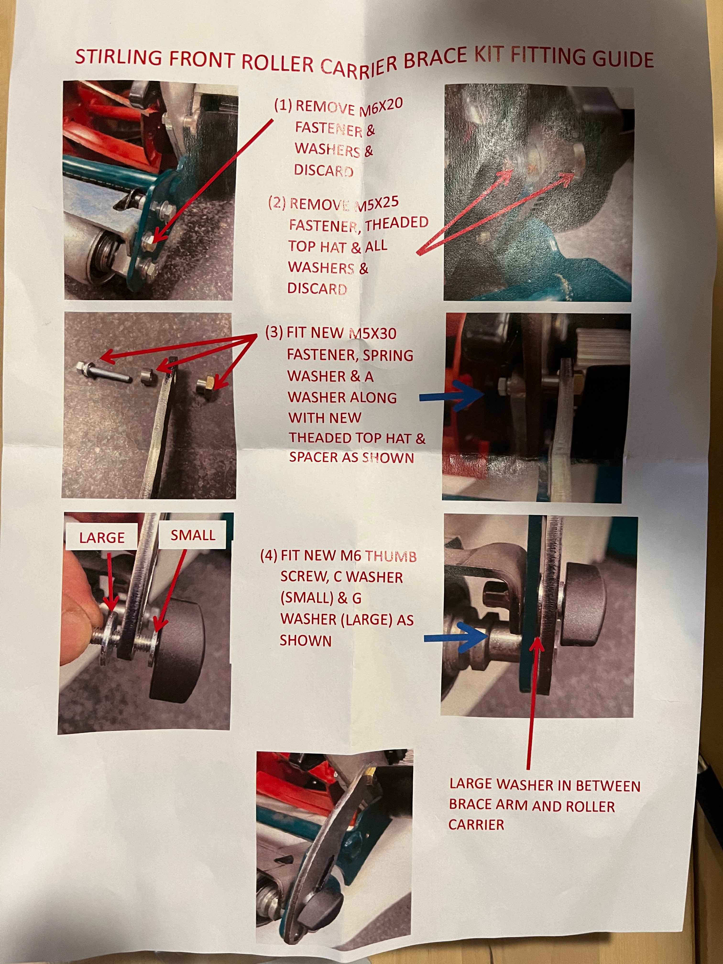 Stirling Support/Locking Arm Kit