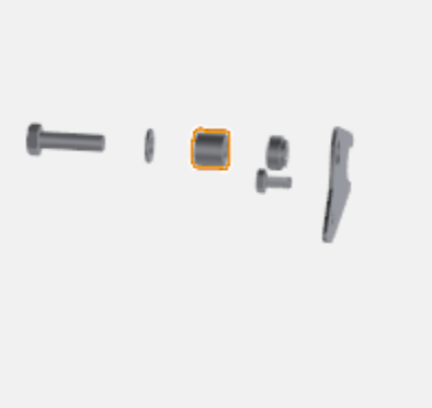 ENTRETOISE DE CADRE DE RÂTEAU