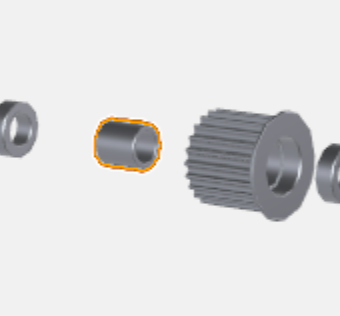 ENTRETOISE DE ROULEMENT DE POULIE LIBRE