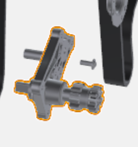 REAR ROLLER PINION GLIDE GEAR ASSEMBLY