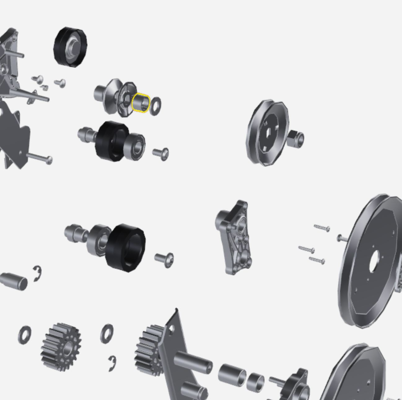 SPACER 20 X 13 - CLUTCH SHAFT rear roller