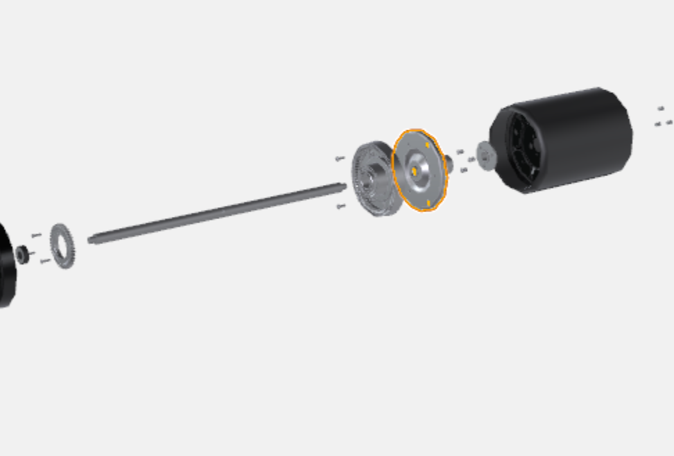 REAR ROLER SPINDLE ASSEMBLY 43cm